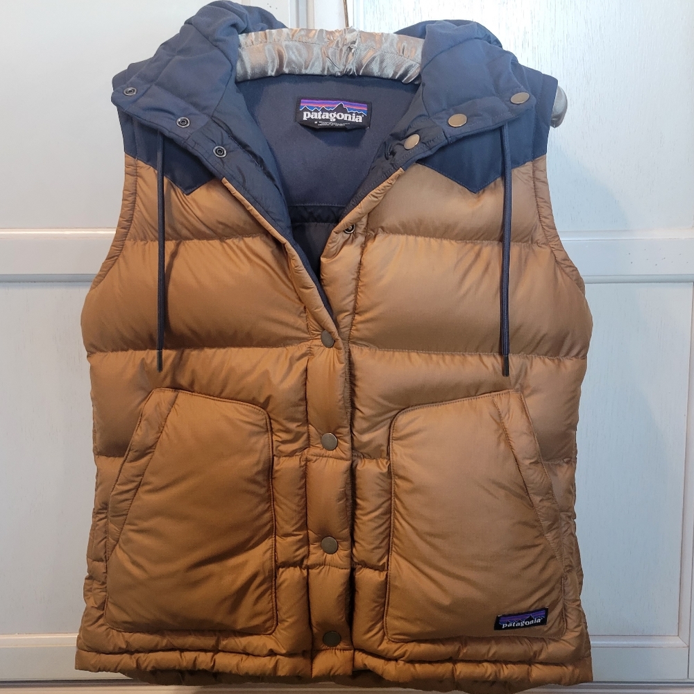Women's Bivy Hooded Vest Size M Down 600-fill-power